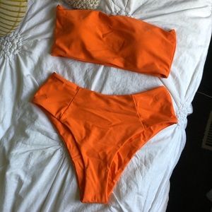 Neon Orange Bikini Set - Never worn